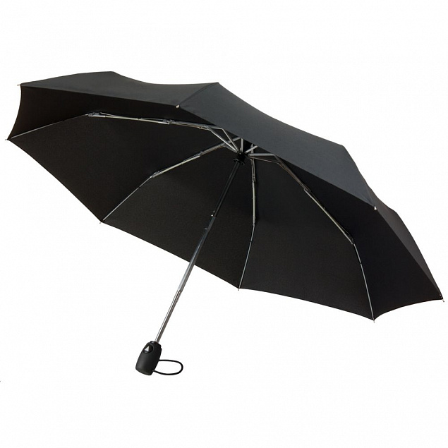 Зонт складной Unit Comfort, черный с логотипом в Ставрополе заказать по выгодной цене в кибермаркете AvroraStore