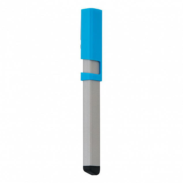 Ручка-стилус Kube 4 в 1, синий с логотипом в Ставрополе заказать по выгодной цене в кибермаркете AvroraStore