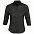 Рубашка женская с рукавом 3/4 EFFECT 140, черная с логотипом в Ставрополе заказать по выгодной цене в кибермаркете AvroraStore