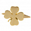 Шильдик «Счастливый клевер», золотистый с логотипом в Ставрополе заказать по выгодной цене в кибермаркете AvroraStore