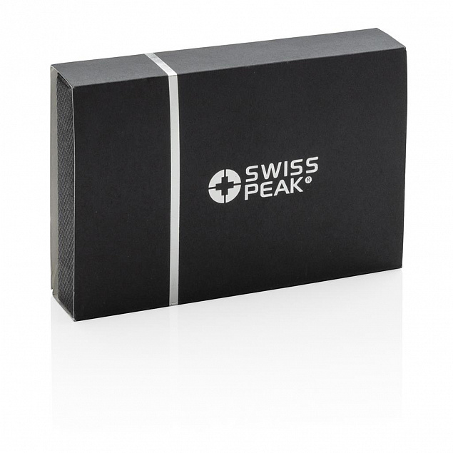 Бумажник Swiss Peak с защитой от сканирования RFID с логотипом в Ставрополе заказать по выгодной цене в кибермаркете AvroraStore