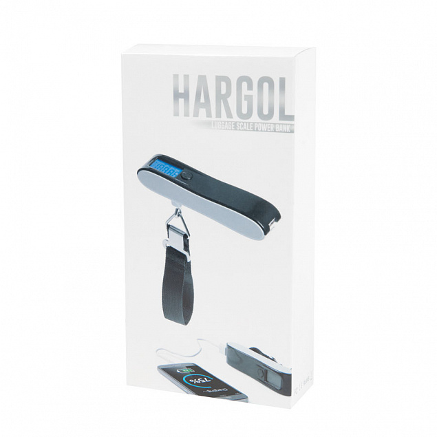 Универсальное зарядное устройство "Hargol" (2200mAh) с багажными весами с логотипом в Ставрополе заказать по выгодной цене в кибермаркете AvroraStore