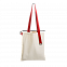 Шопер Superbag (неокрашенный с красным) с логотипом в Ставрополе заказать по выгодной цене в кибермаркете AvroraStore