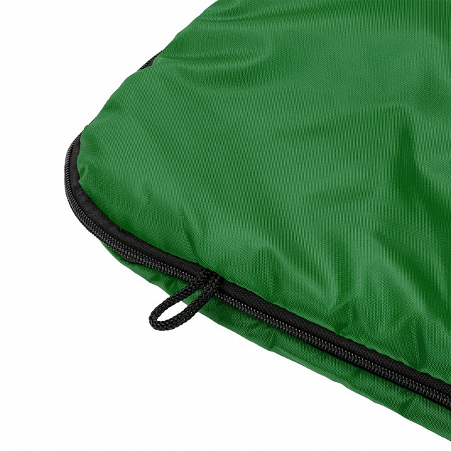 Спальный мешок Capsula, зеленый с логотипом в Ставрополе заказать по выгодной цене в кибермаркете AvroraStore