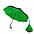 Зонт-трость механический  Chaplin, черно-зеленый-S с логотипом в Ставрополе заказать по выгодной цене в кибермаркете AvroraStore