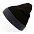 Шапка вязаная  двойная "Wind", с отворотом_черный,100% акрил  с логотипом в Ставрополе заказать по выгодной цене в кибермаркете AvroraStore