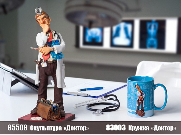 Кружка "Доктор" с логотипом в Ставрополе заказать по выгодной цене в кибермаркете AvroraStore