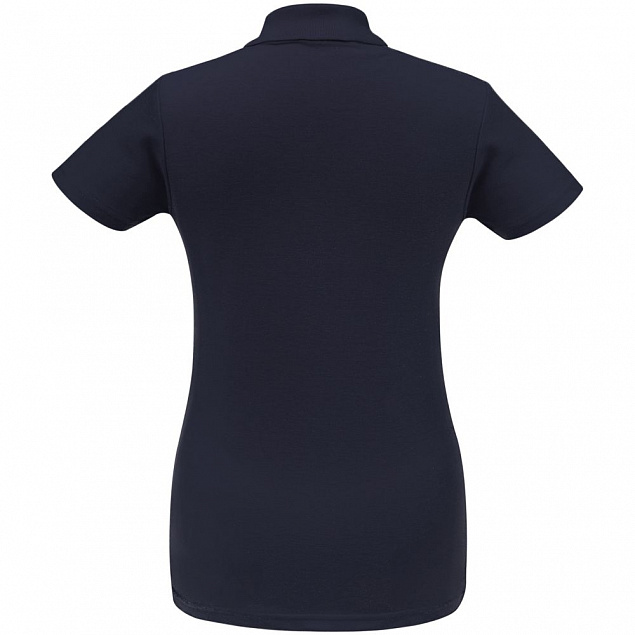 Рубашка поло женская ID.001 темно-синяя с логотипом в Ставрополе заказать по выгодной цене в кибермаркете AvroraStore