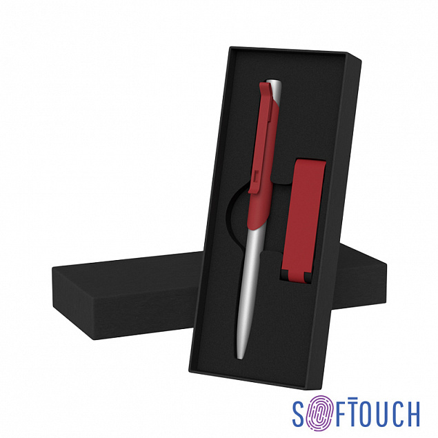 Набор ручка "Skil" + флеш-карта "Case" 8 Гб в футляре, покрытие soft touch с логотипом в Ставрополе заказать по выгодной цене в кибермаркете AvroraStore