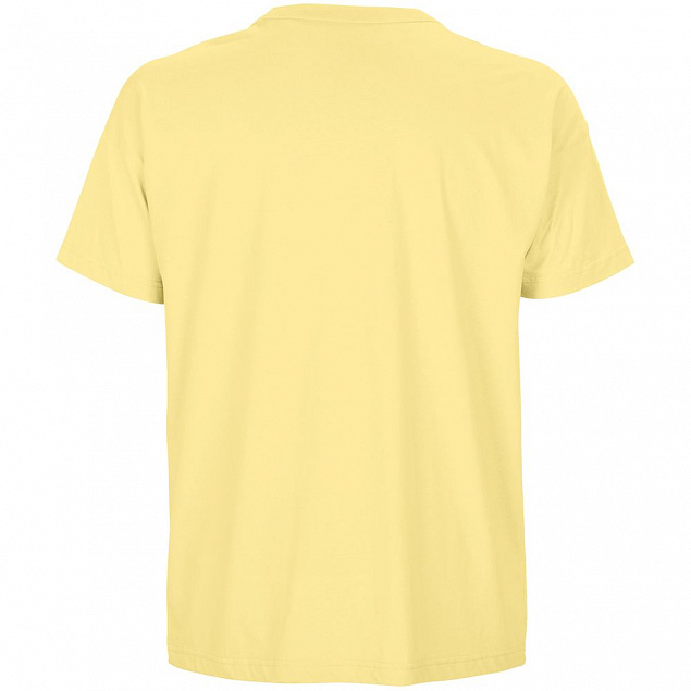Футболка оверсайз мужская Boxy Men, светло-желтая с логотипом в Ставрополе заказать по выгодной цене в кибермаркете AvroraStore