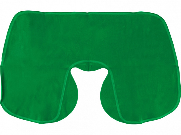 Подушка надувная Сеньос, зеленый с логотипом в Ставрополе заказать по выгодной цене в кибермаркете AvroraStore