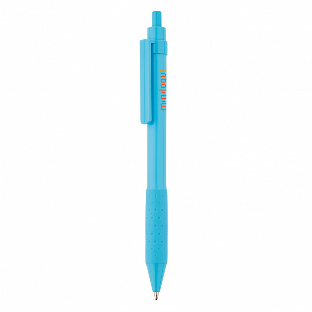 Ручка X2, синий с логотипом в Ставрополе заказать по выгодной цене в кибермаркете AvroraStore