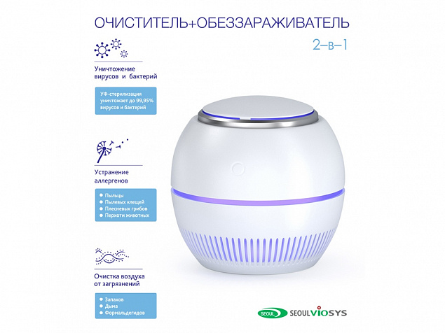 Переносной очиститель , обеззараживатель с логотипом в Ставрополе заказать по выгодной цене в кибермаркете AvroraStore