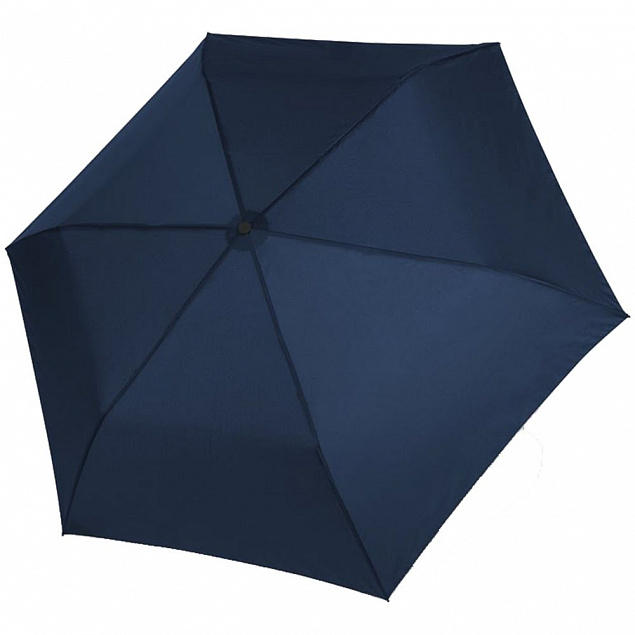 Зонт складной Zero 99, синий с логотипом в Ставрополе заказать по выгодной цене в кибермаркете AvroraStore