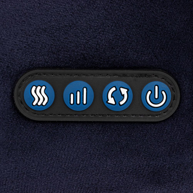 Дорожная подушка-массажер inRelax, синяя с логотипом в Ставрополе заказать по выгодной цене в кибермаркете AvroraStore