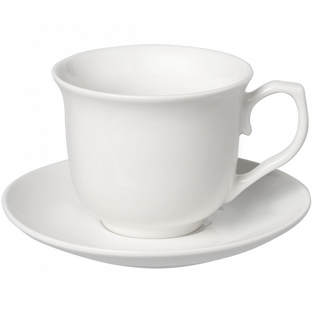 Чайная пара Small Talk, белая с логотипом в Ставрополе заказать по выгодной цене в кибермаркете AvroraStore