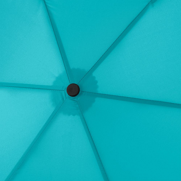 Зонт складной Zero 99, голубой с логотипом в Ставрополе заказать по выгодной цене в кибермаркете AvroraStore
