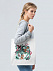 Холщовая сумка Floral, молочно-белая с логотипом в Ставрополе заказать по выгодной цене в кибермаркете AvroraStore