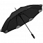 Зонт-трость Pulla, черный с логотипом в Ставрополе заказать по выгодной цене в кибермаркете AvroraStore