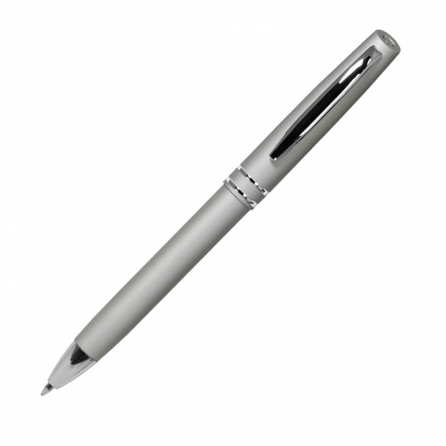 Шариковая ручка Consul, серебро/1 с логотипом в Ставрополе заказать по выгодной цене в кибермаркете AvroraStore