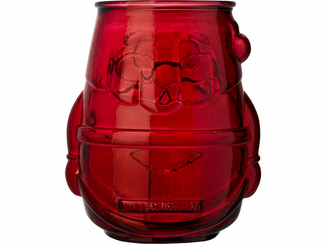 Подставка для чайной свечи Nouel из переработанного стекла, красный с логотипом в Ставрополе заказать по выгодной цене в кибермаркете AvroraStore