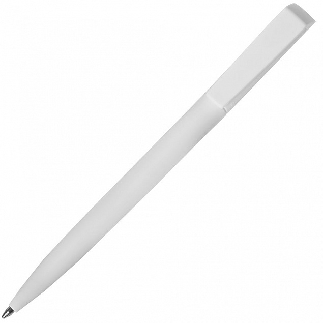Ручка шариковая Flip, белая с логотипом в Ставрополе заказать по выгодной цене в кибермаркете AvroraStore