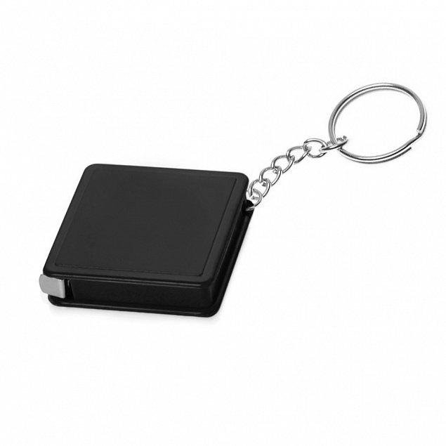 Брелок-рулетка Tape, распродажа, черный с логотипом в Ставрополе заказать по выгодной цене в кибермаркете AvroraStore