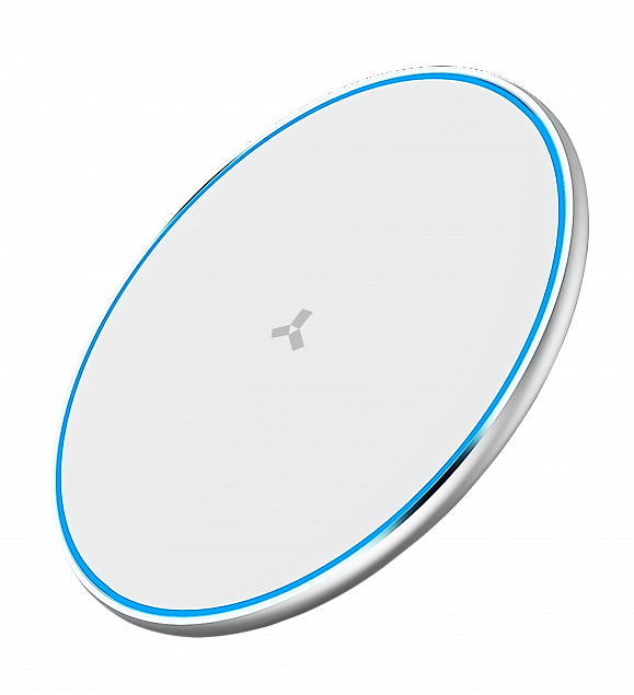Беспроводное зарядное устройство ACCESSTYLE STONE 15W,  белый с логотипом в Ставрополе заказать по выгодной цене в кибермаркете AvroraStore