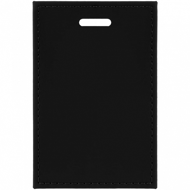 Чехол для пропуска Shall, черный с логотипом в Ставрополе заказать по выгодной цене в кибермаркете AvroraStore
