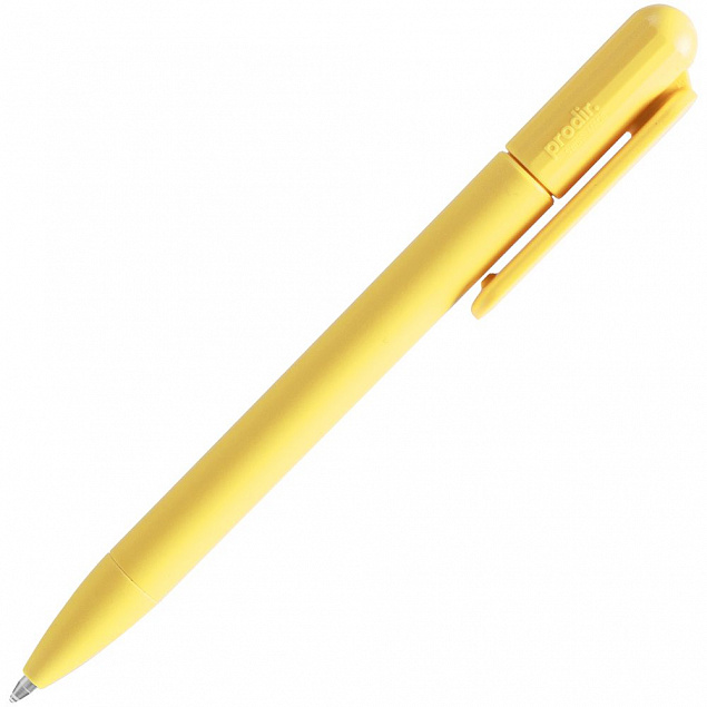 Ручка шариковая Prodir DS6S TMM, желтая с логотипом в Ставрополе заказать по выгодной цене в кибермаркете AvroraStore