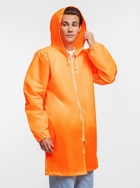 Дождевик Rainman Zip, оранжевый неон с логотипом в Ставрополе заказать по выгодной цене в кибермаркете AvroraStore