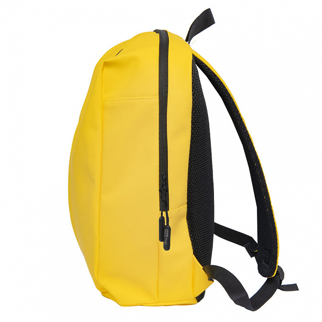 Рюкзак "Go", жёлтый, 41 х 29 х15,5 см, 100%  полиуретан с логотипом в Ставрополе заказать по выгодной цене в кибермаркете AvroraStore