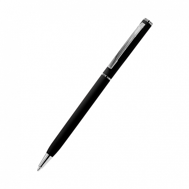 Ручка шариковая Tinny Soft УФ - Черный AA с логотипом в Ставрополе заказать по выгодной цене в кибермаркете AvroraStore