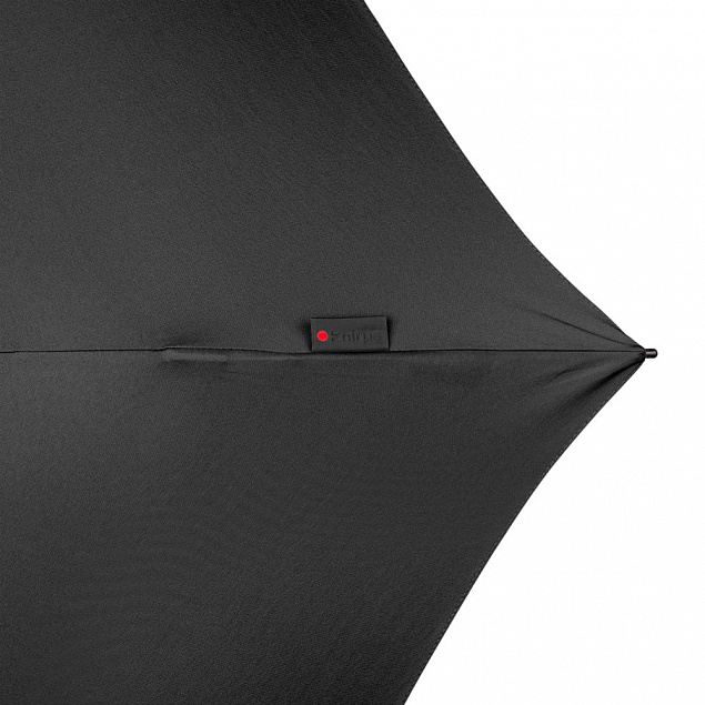 Зонт складной TS220 с безопасным механизмом, черный с логотипом в Ставрополе заказать по выгодной цене в кибермаркете AvroraStore
