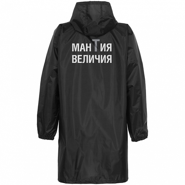 Дождевик «Мантия величия», черный с логотипом в Ставрополе заказать по выгодной цене в кибермаркете AvroraStore