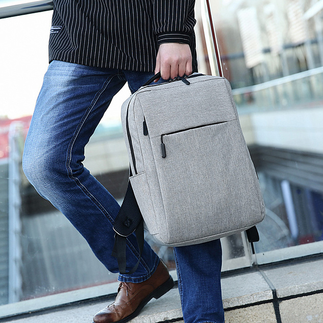Рюкзак "Lifestyle" - Серый CC с логотипом в Ставрополе заказать по выгодной цене в кибермаркете AvroraStore