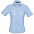 Рубашка женская с коротким рукавом ELITE, голубая с логотипом в Ставрополе заказать по выгодной цене в кибермаркете AvroraStore