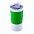 Термокружка вакуумная 'Funny" белая, зеленая, силикон с логотипом в Ставрополе заказать по выгодной цене в кибермаркете AvroraStore
