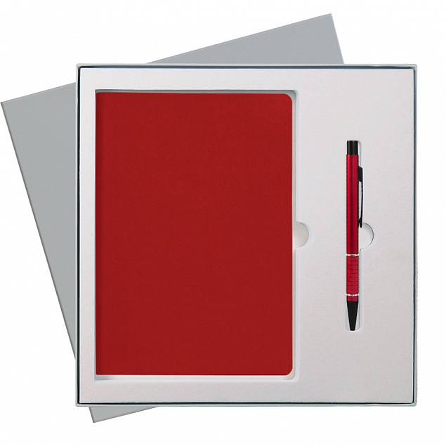 Подарочный набор Portobello/Sky красный(Ежедневник недат А5, Ручка) беж. ложемент с логотипом в Ставрополе заказать по выгодной цене в кибермаркете AvroraStore
