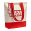 Холщовая сумка Marvel, красная с логотипом в Ставрополе заказать по выгодной цене в кибермаркете AvroraStore