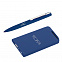 Набор ручка + зарядное устройство 4000 mAh в футляре, темно-синий, покрытие soft touch с логотипом в Ставрополе заказать по выгодной цене в кибермаркете AvroraStore