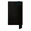Бизнес-блокнот "Trendi", 130*210 мм, черно-голубой, мягкая обложка, в линейку с логотипом в Ставрополе заказать по выгодной цене в кибермаркете AvroraStore