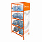 Стеллаж под 8 бутылок воды с рекламным полем, оранжевый с логотипом в Ставрополе заказать по выгодной цене в кибермаркете AvroraStore