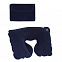Подушка "Путешественник"надувная в чехле, синяя с логотипом в Ставрополе заказать по выгодной цене в кибермаркете AvroraStore