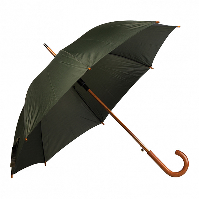 Зонт-трость с деревянной ручкой "Денди" с логотипом в Ставрополе заказать по выгодной цене в кибермаркете AvroraStore