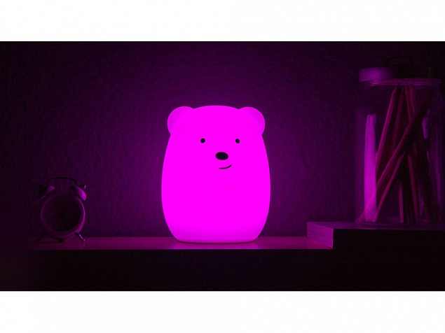 Ночник LED Bear с логотипом в Ставрополе заказать по выгодной цене в кибермаркете AvroraStore
