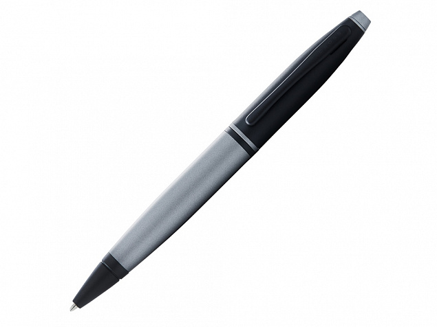 Ручка шариковая Calais Matte Gray and Black Lacquer с логотипом в Ставрополе заказать по выгодной цене в кибермаркете AvroraStore