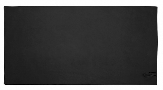 Полотенце Atoll Medium, черное с логотипом в Ставрополе заказать по выгодной цене в кибермаркете AvroraStore