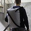 Рюкзак Diagonal, серый с логотипом в Ставрополе заказать по выгодной цене в кибермаркете AvroraStore