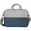 Конференц-сумка BEAM NOTE, серый/темно-синий, 39х30х6.5 см, ткань верха: 100% полиамид, под-д: 100%п с логотипом в Ставрополе заказать по выгодной цене в кибермаркете AvroraStore